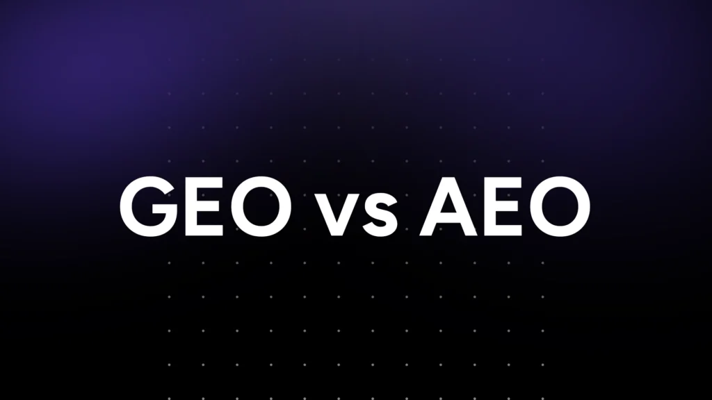 GEO vs AEO